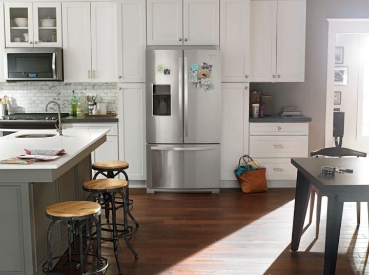 A KitchenAid refrigerator.