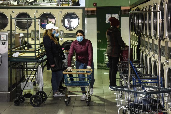 laundromat interior