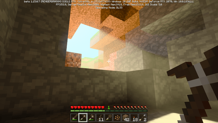 Minecraft RTX ray tracing beta