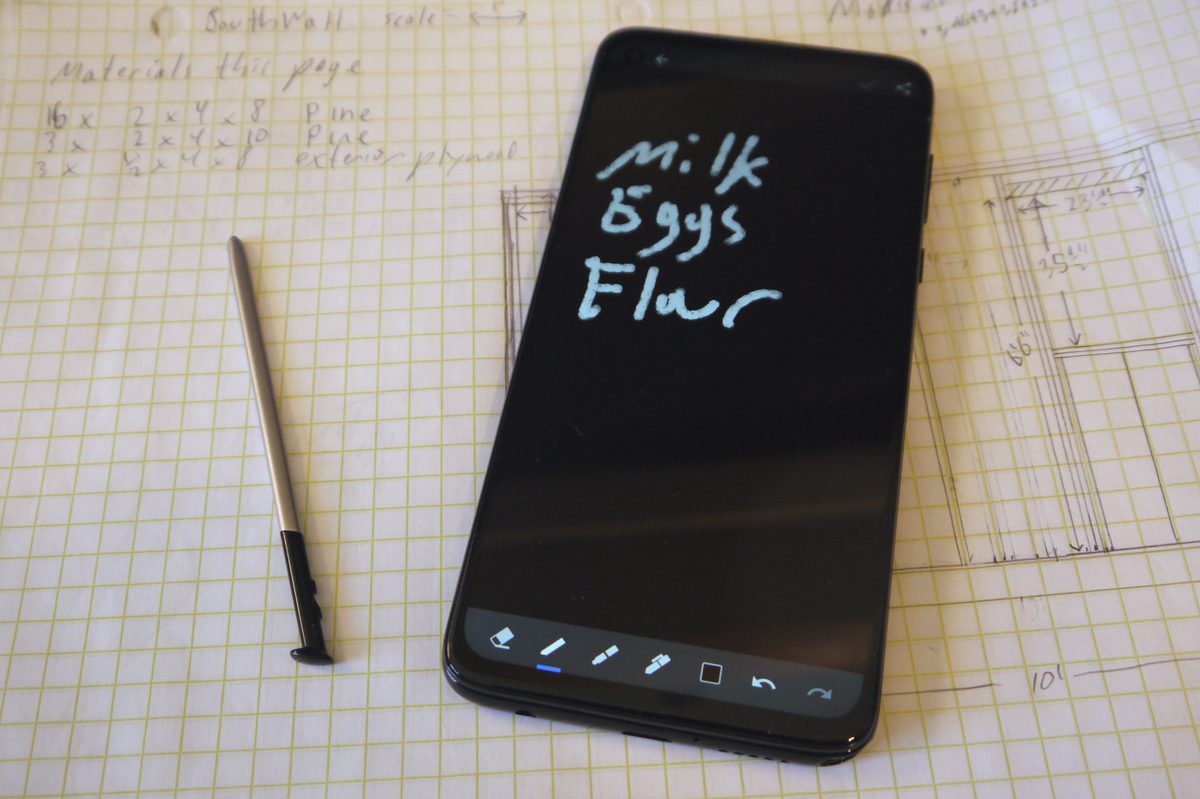 Moto G Stylus with stylus