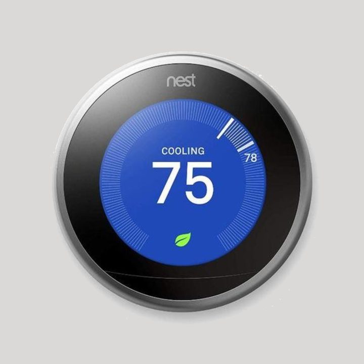 Nest Learning Thermostat 3rd Gen - stainless steel.