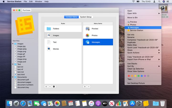 Service Station on Macos