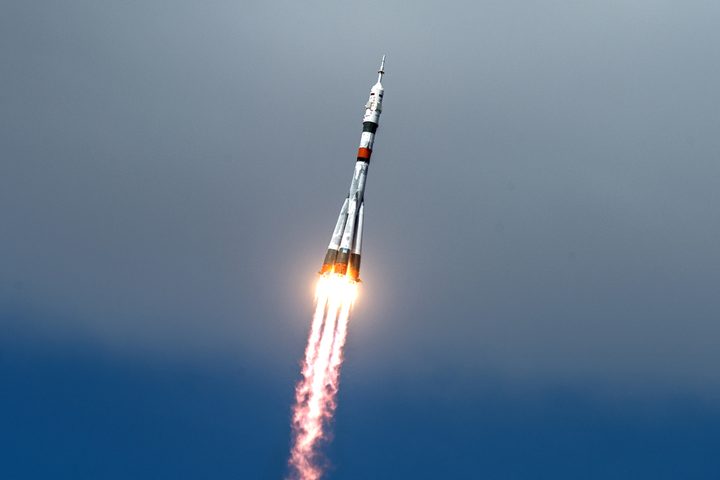 Soyuz MS-16 lifts off