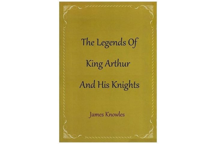 The cover of the book is a deep ochre color, with the title and author name written in an antique-style font
