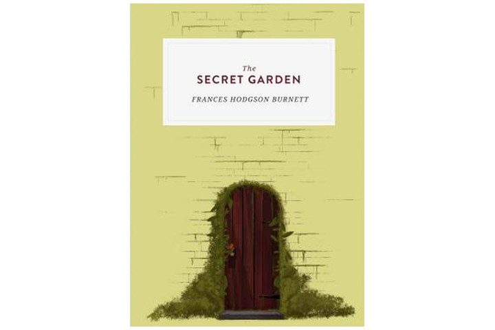 Photo shows a gate in a brick wall, partially covered by overgrown plants. The book title is in large letters at the top and the author's name is in a smaller font beneath