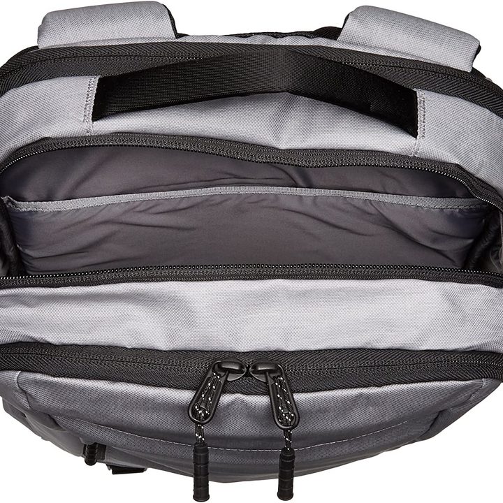 Overhead interior view of Timbuk2 Authority Pack.