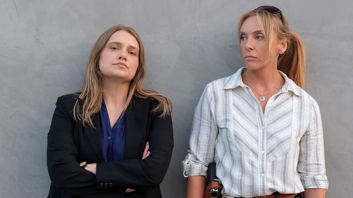 Merritt Weaver and Toni Collette in Unbelievable.