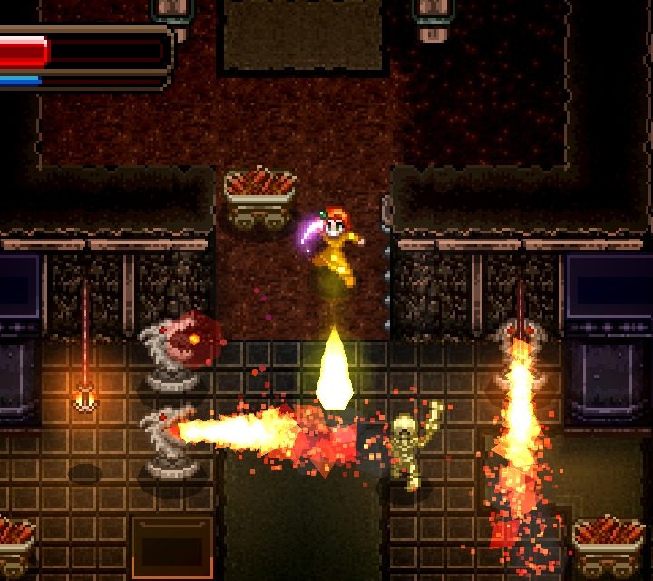 Wayward Souls player encounters traps in a dungeon.