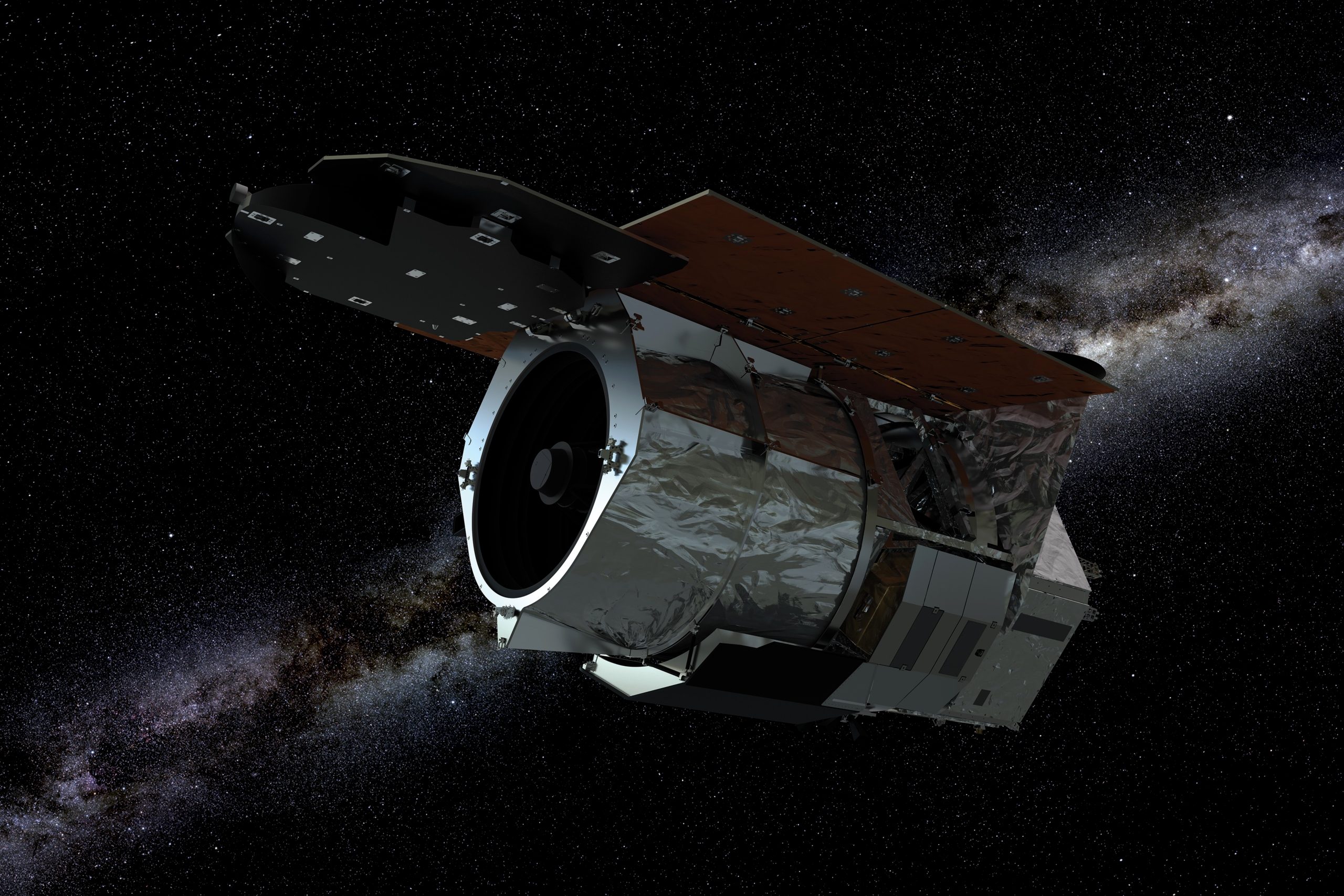 Artist’s illustration of the WFIRST spacecraft.