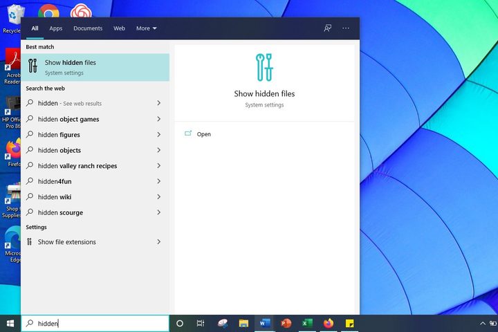 Image of Windows 10 Show Hidden Files