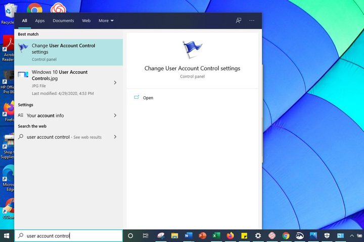 Image of Windows 10 User Account Control