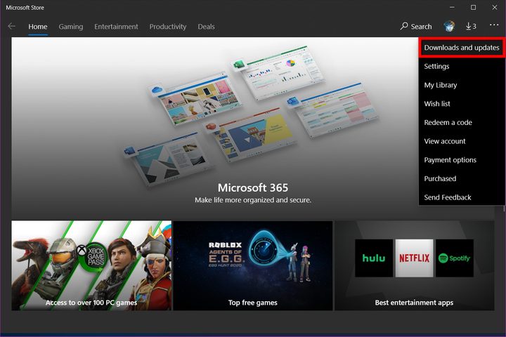 Microsoft Store Downloads and Updates