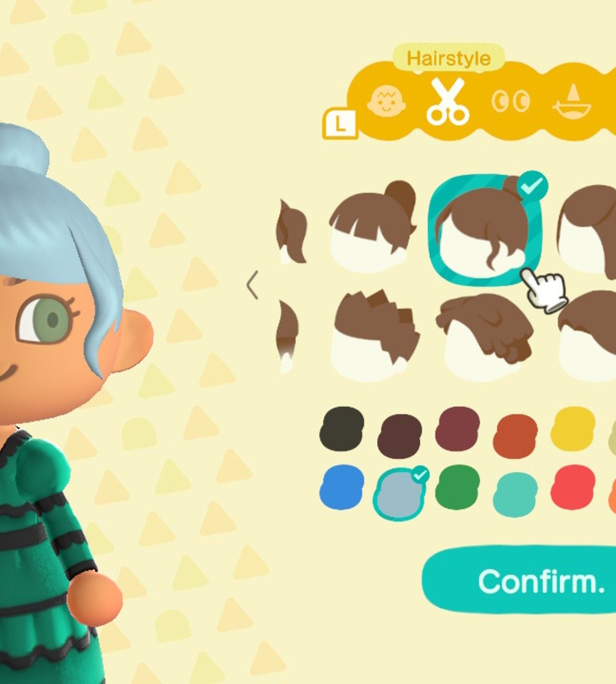 animal crossing new horizons hair styles