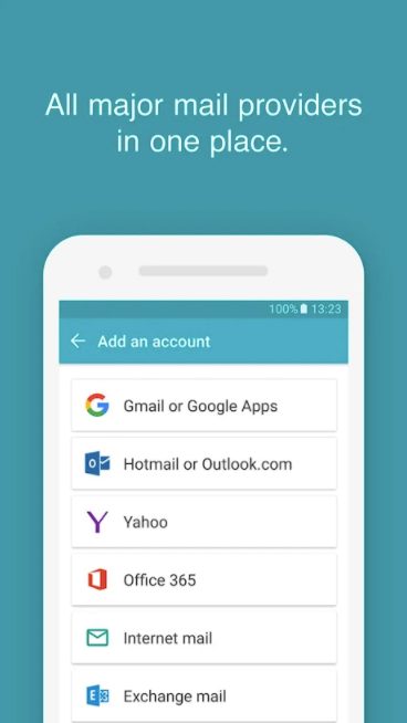 AquaMail accounts