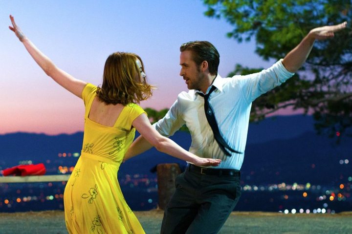 Emma Stone and Ryan Gosling in La La Land.