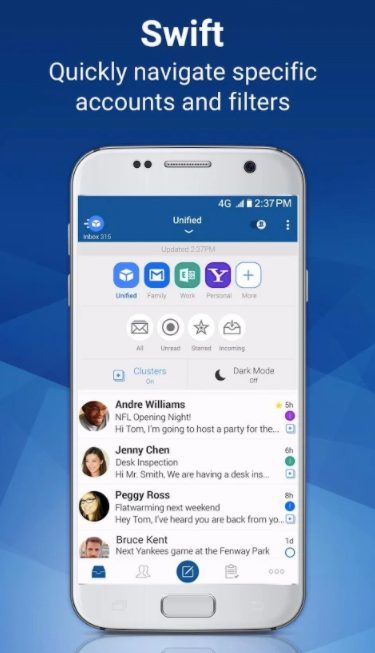Blue Mail app