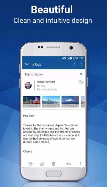 Blue Mail design