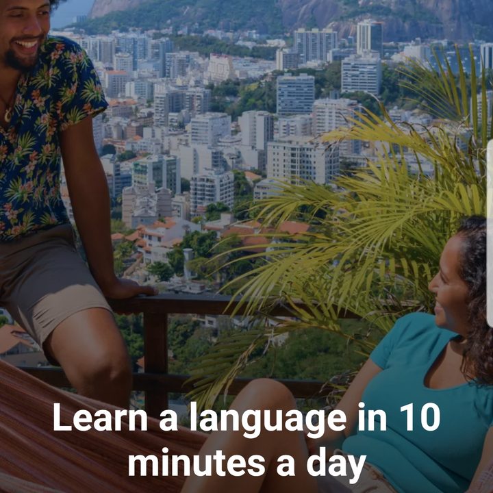 Busuu language learning app intro screen