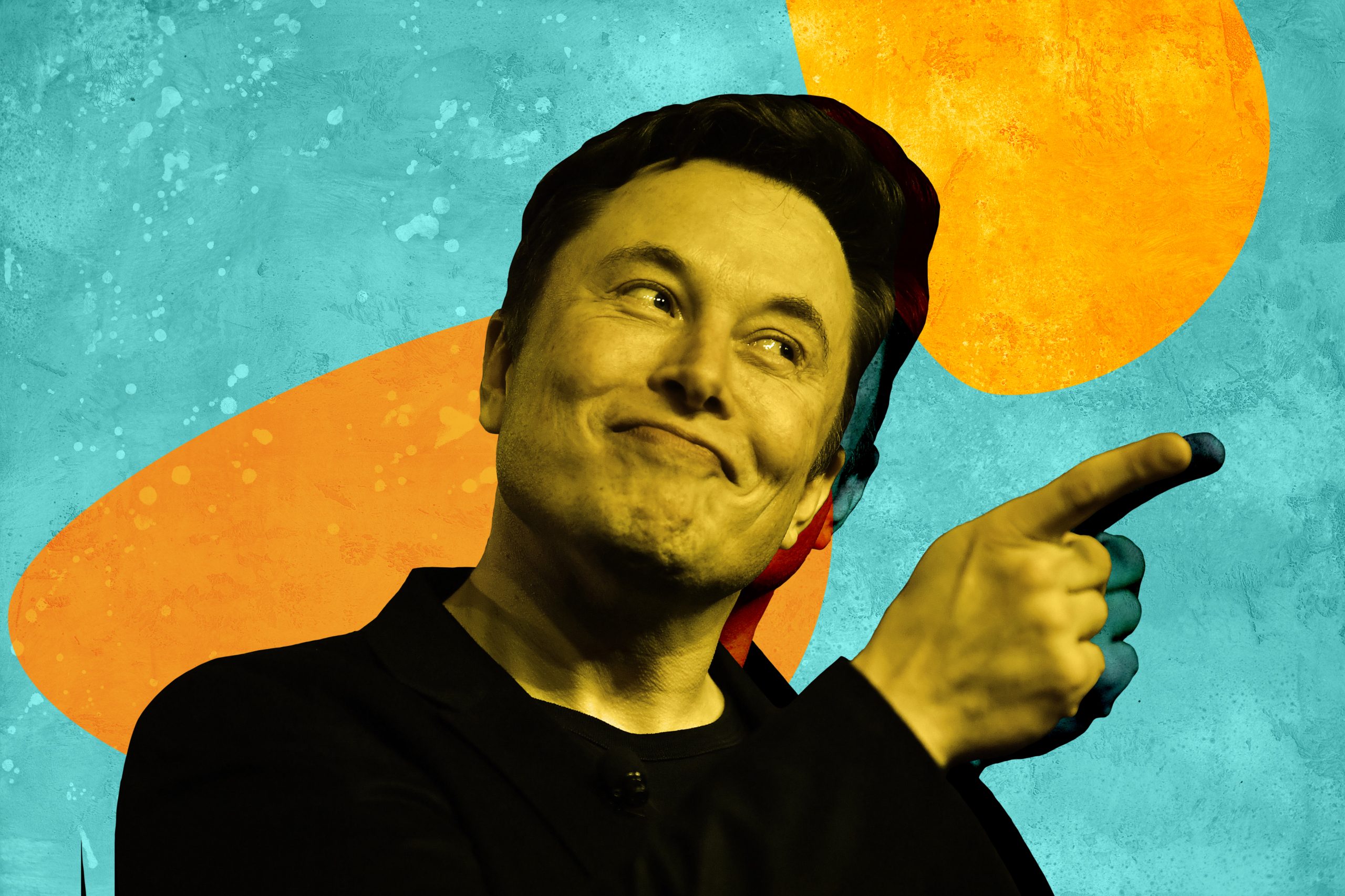 tesla and spacex ceo elon musk stylized image