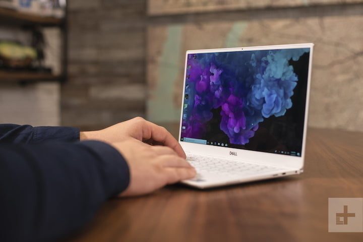 The Dell XPS 13 9305, which uses the older chassis with the larger bottom bezel.