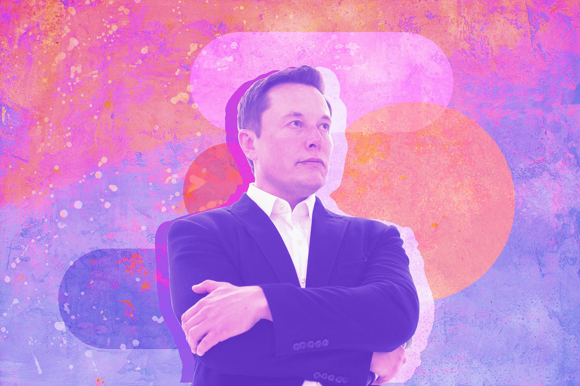 tesla and spacex CEO elon musk stylized image