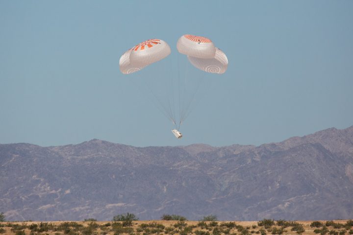 Final test of Crew Dragon’s upgraded Mark 3 parachutes