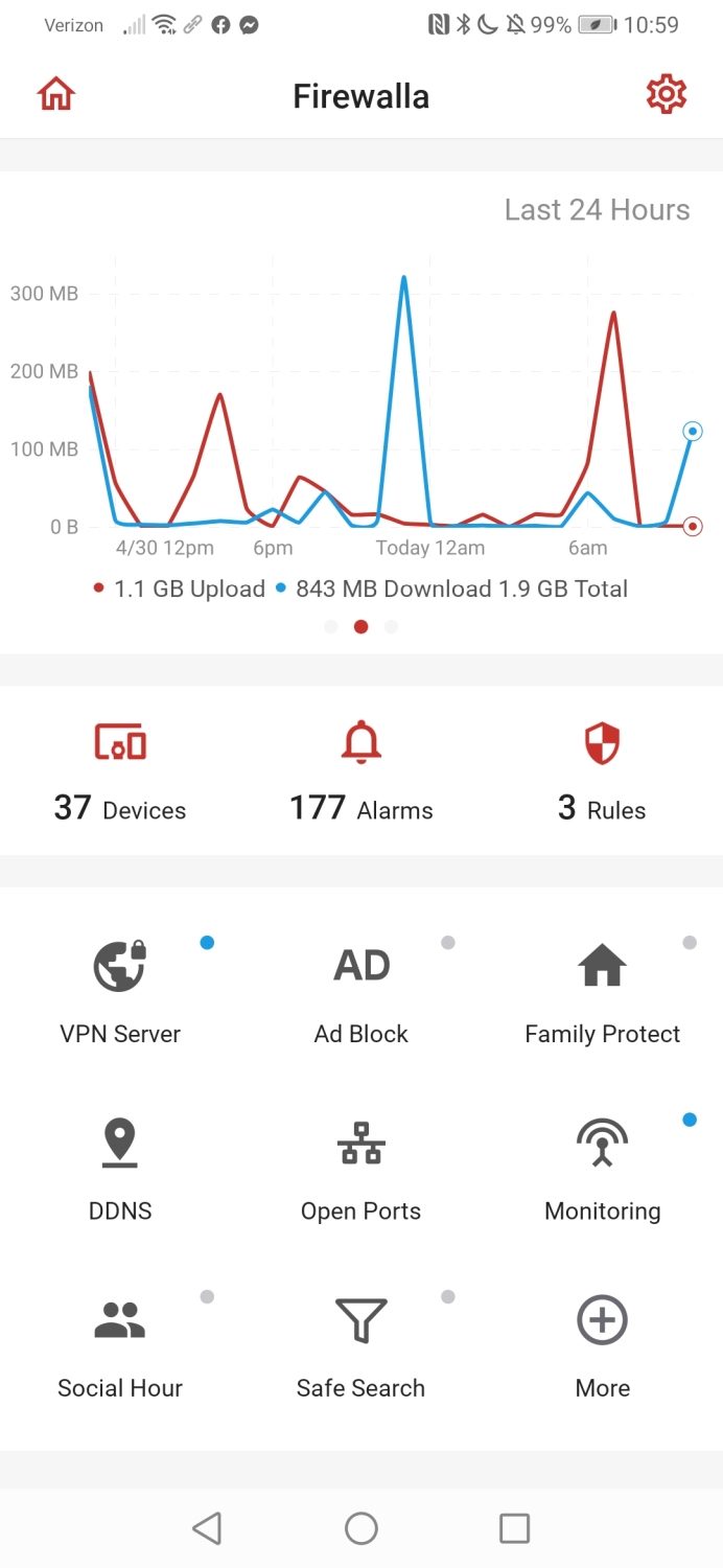 smart home defense against hackers firewalla android app 3 of 4