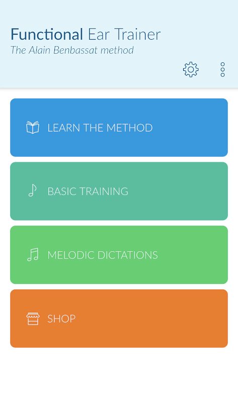 Functional Ear Trainer app.