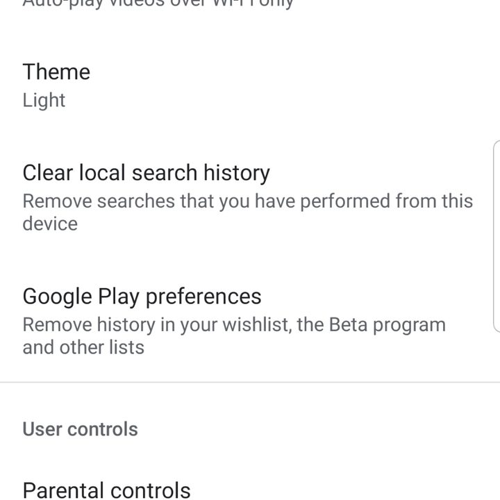 Screenshot of Google Play Store Authenticate Purchases option