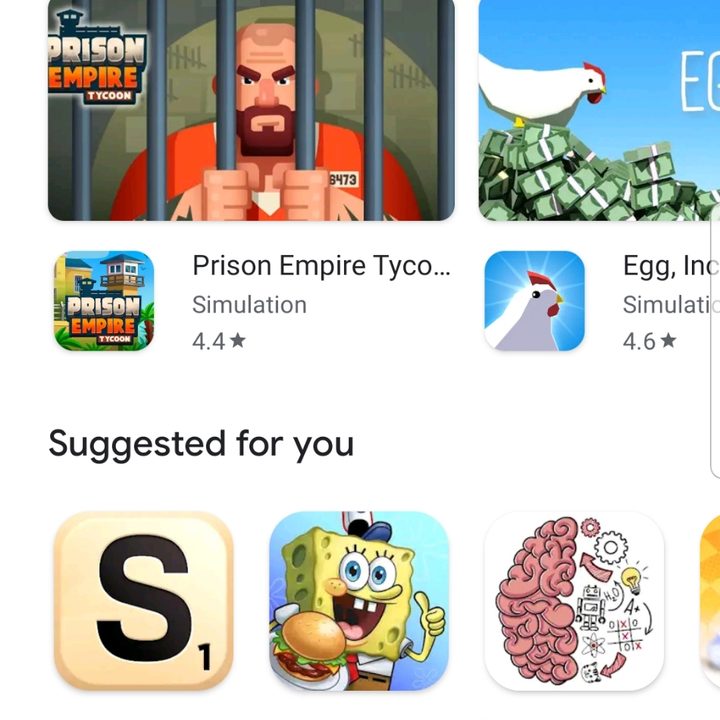 Screenshot of Google Play Store with Menu highlighted