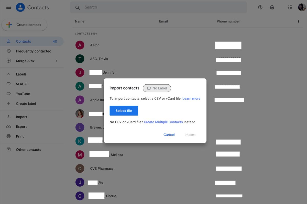how to transfer contacts from an iphone android phone google3