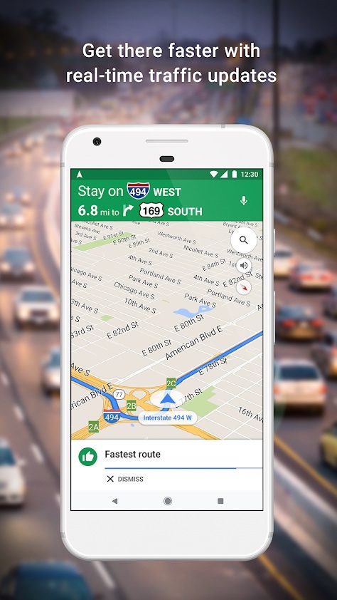 Directions on Google Maps.