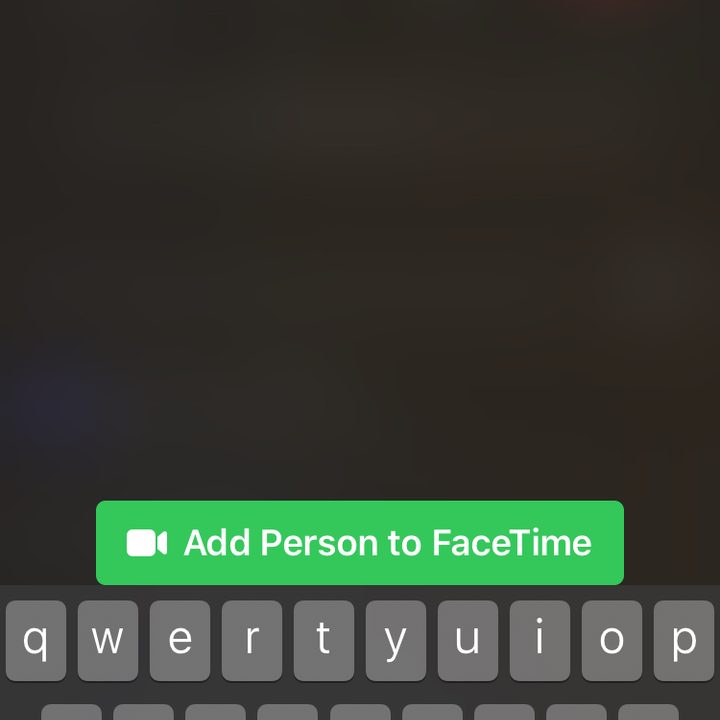 Add person to facetime.