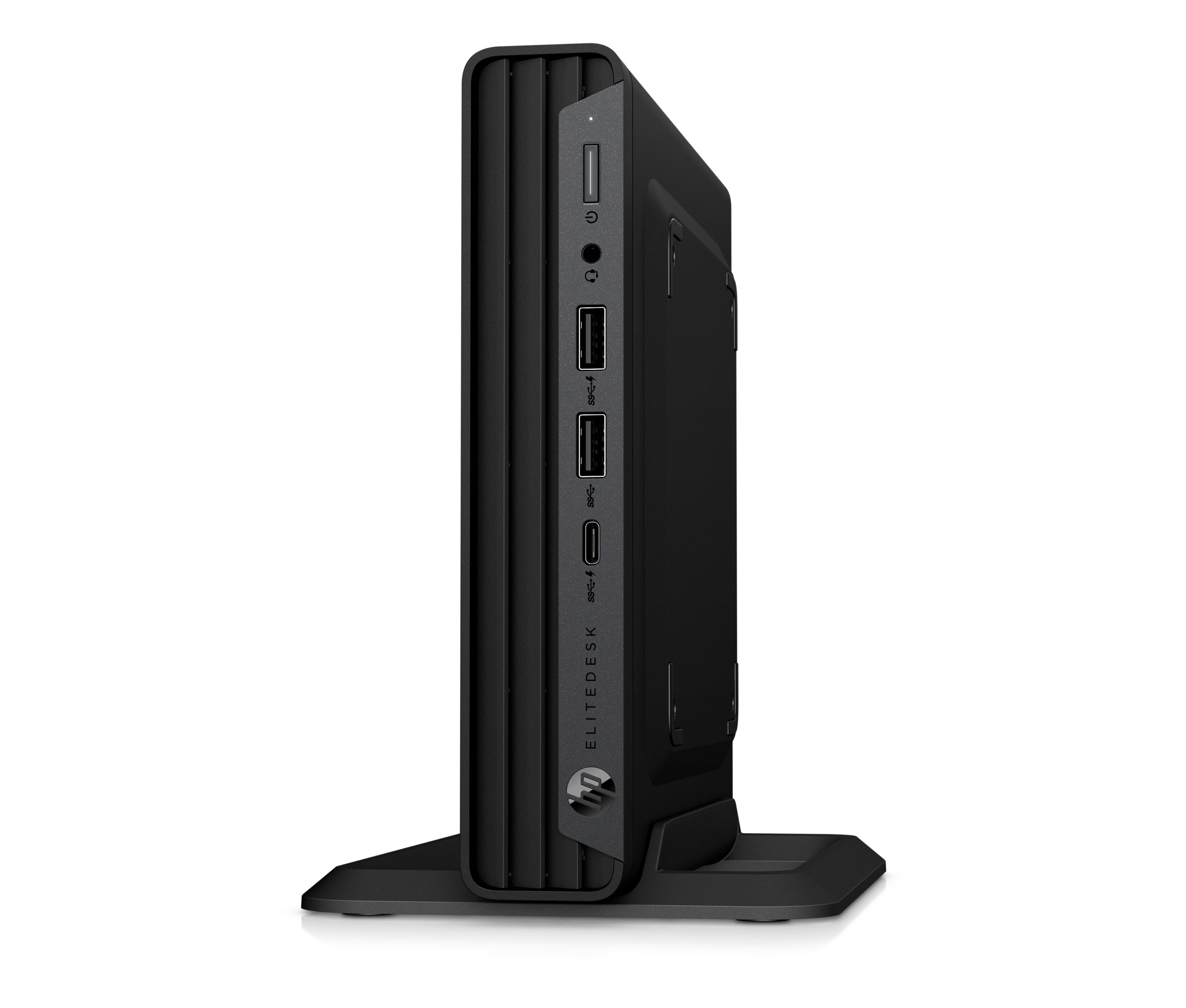 hp elitebooks monitors commercial refresh elitedesk 800 g6 desktop mini pc vertical front left