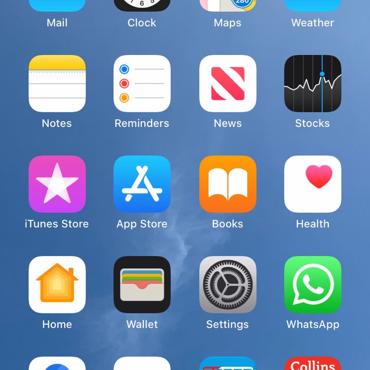 iPhone Home screen
