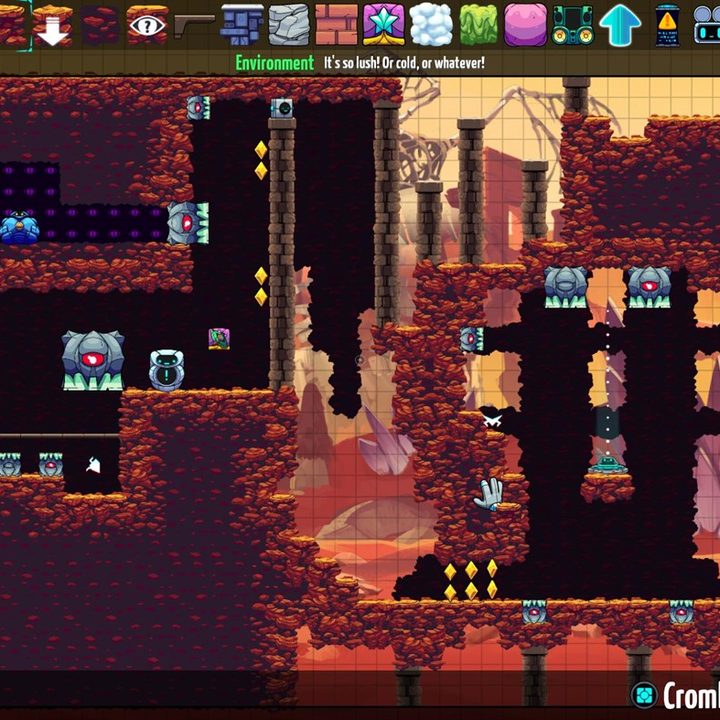 A custom level in Levelhead.