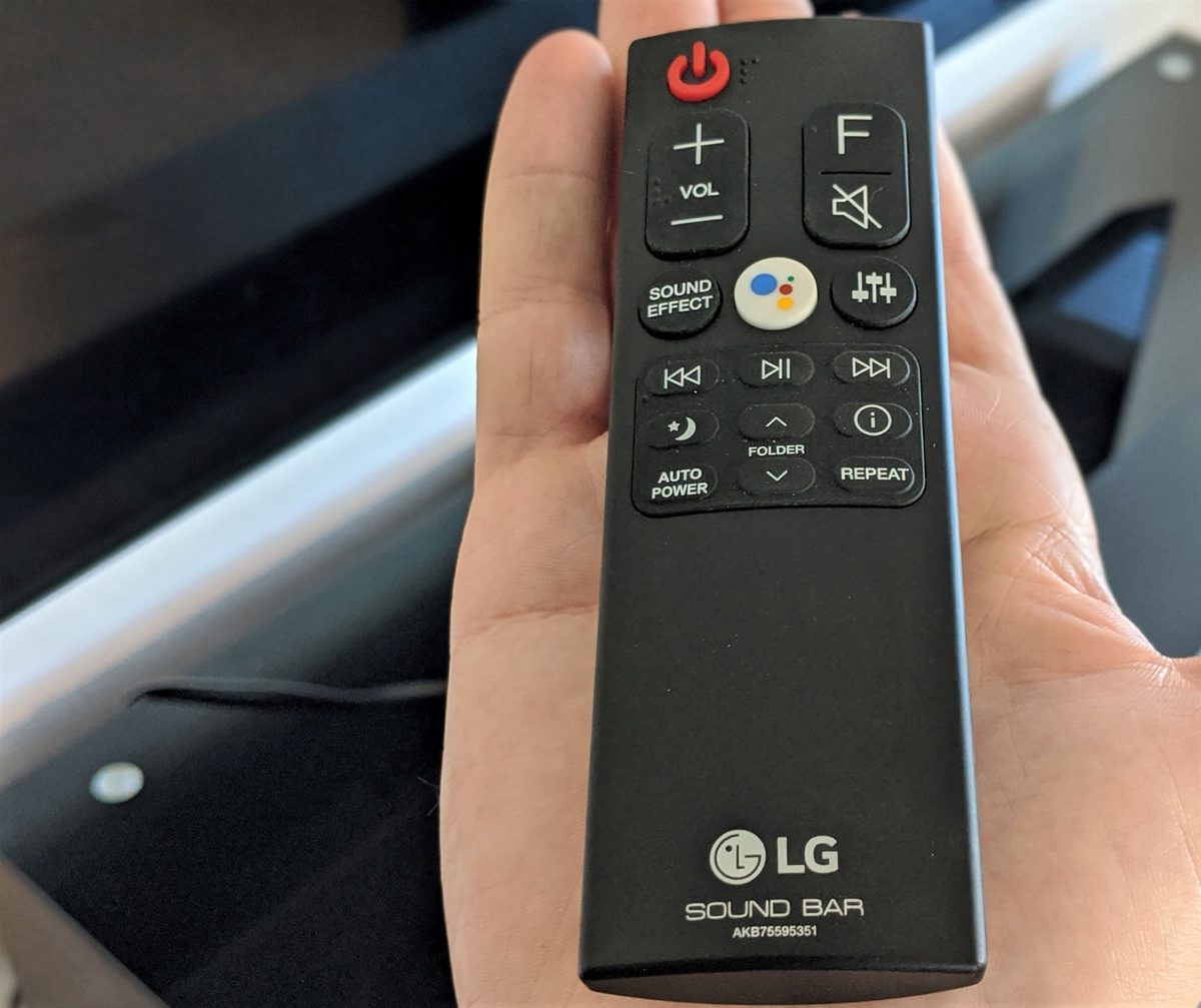 LG SN11RG soundbar remote