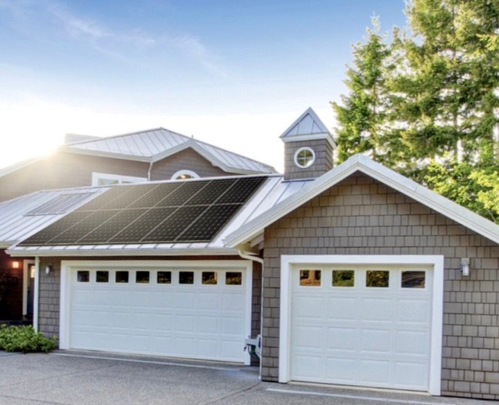 LG Solar Panels installed on roof can power a home.