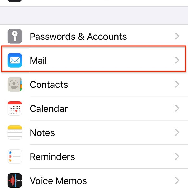 Apple Mail sync