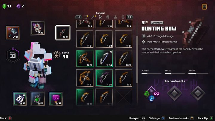 Minecraft Dungeons hunting bow drop location
