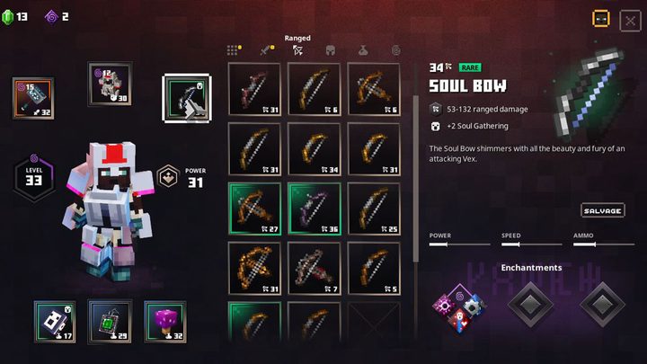 Minecraft Dungeons Soul Bow drop location