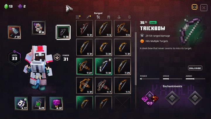 Minecraft Dungeons Trickbow drop locations