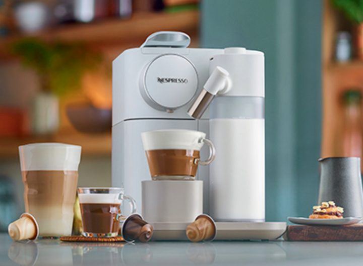 Nespresso - De'Longhi Gran Lattissima Coffee Maker and Espresso Machine with Milk Frother - Fresh White