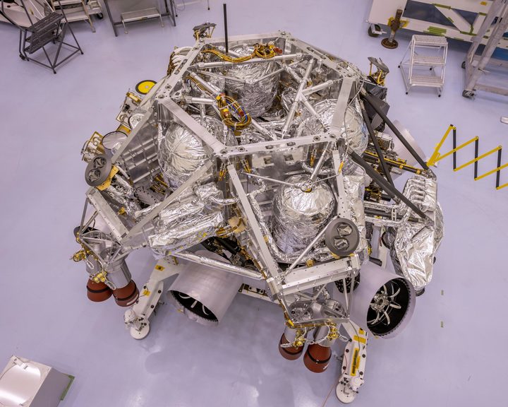 the rocket-powered descent stage