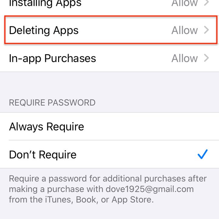 how to delete apps on an iphone restrictions6