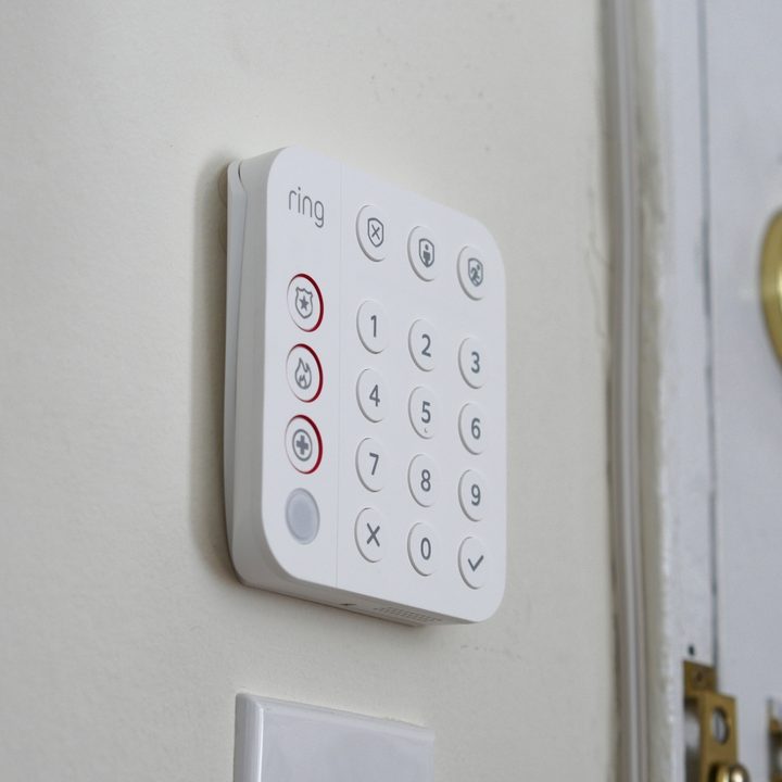 Ring Alarm (2nd Gen) Keypad on wall.
