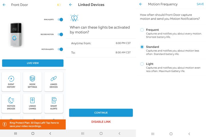 Ring Video Doorbell 3 Plus app