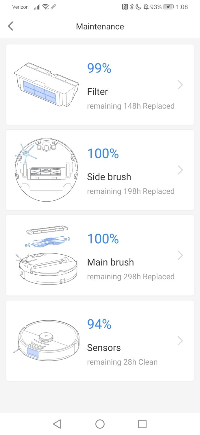 roborock s6 maxv review app screenshot 3 of