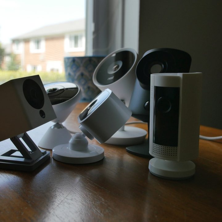 Security cameras for inside and outside the home.