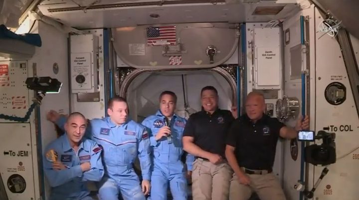 NASA astronauts Bob Behnken and Doug Hurley join ISS crew